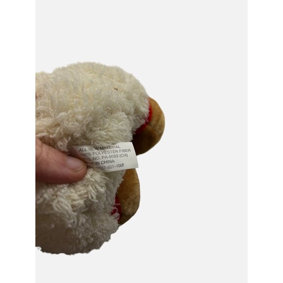 Greenbrier Christmas Holiday Teddy Bear Beige Tan Green Scarf 9" Plush Stuffed A - Picture 7 of 7